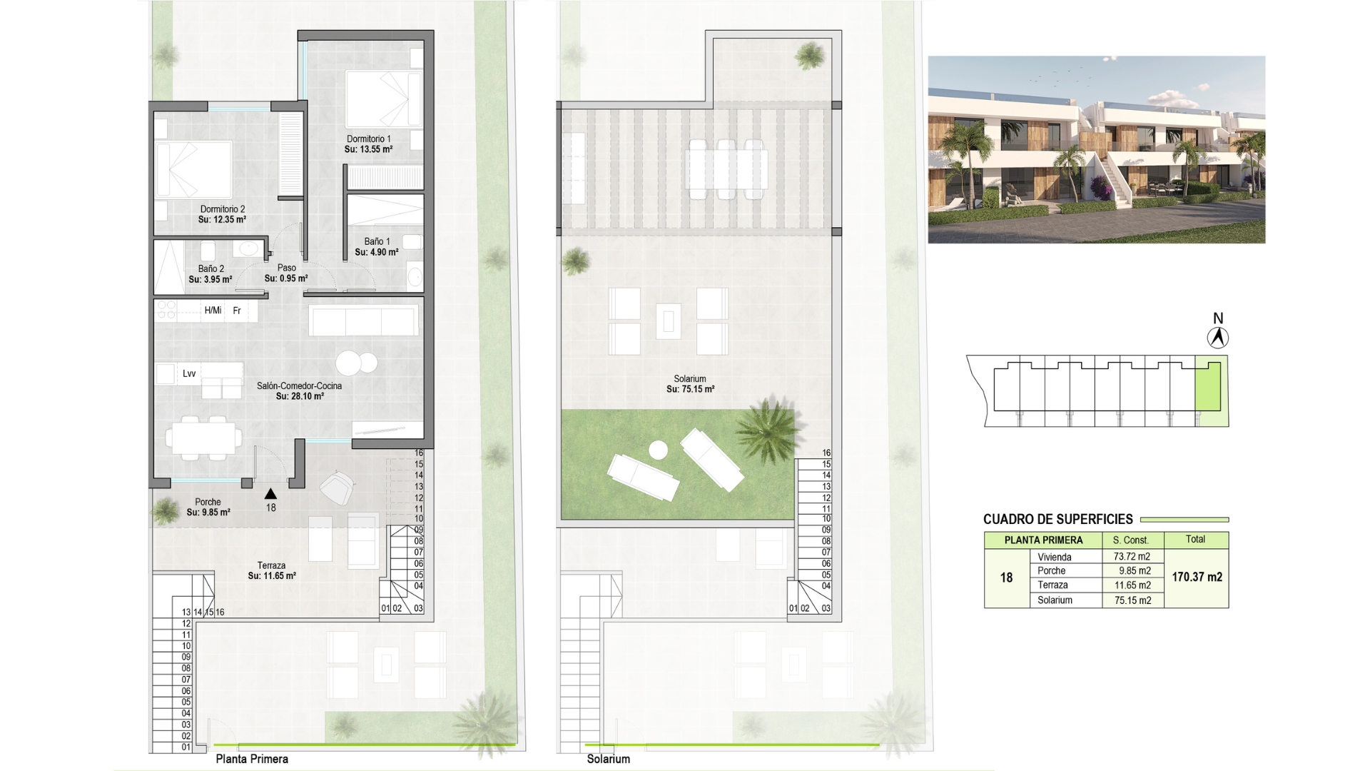 Floor plan for Villa ref 3920 for sale in Condado De Alhama Spain - Quality Homes Costa Cálida