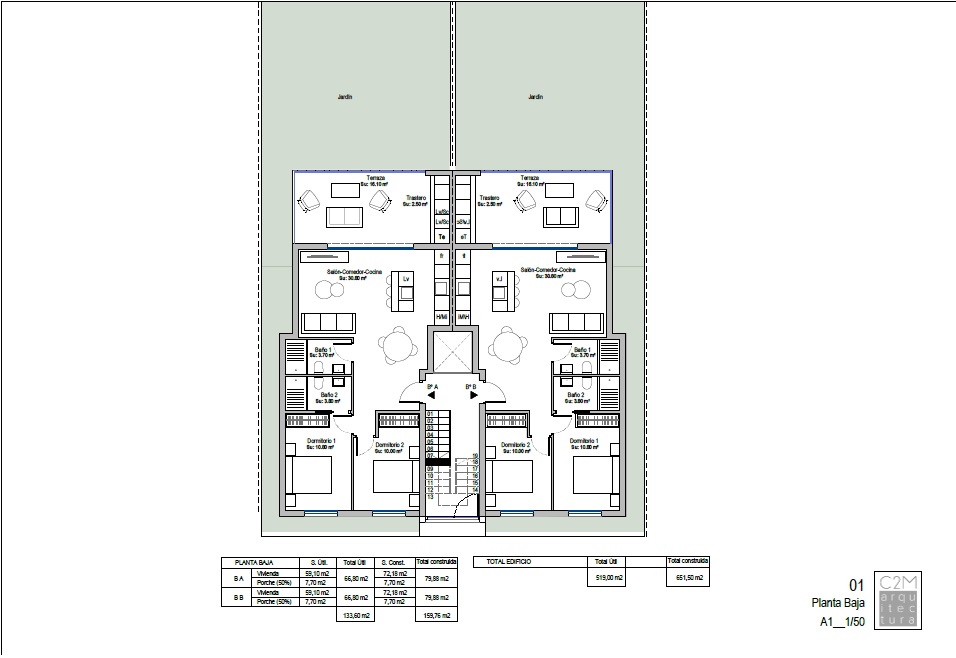 Floor plan for Apartment ref 3899 for sale in Condado De Alhama Spain - Quality Homes Costa Cálida