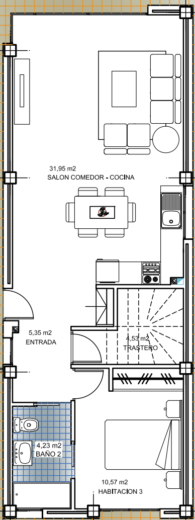 Floor plan for Villa ref 4090 for sale in Serena Golf Spain - Quality Homes Costa Cálida